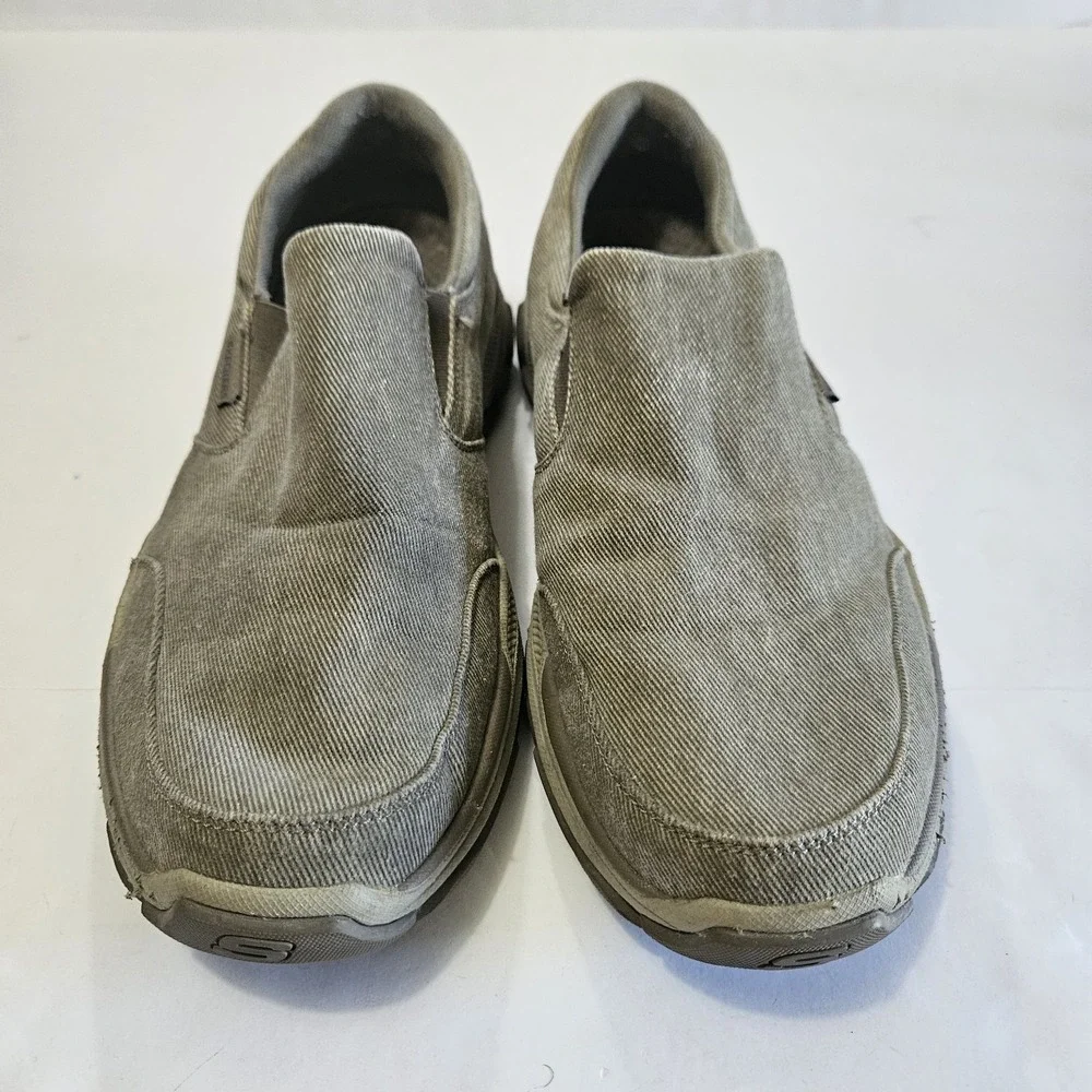 Skechers Men Relaxed Fit Air Cooled Memory Foam Tan Sz 13 Walking Comfort Shoe